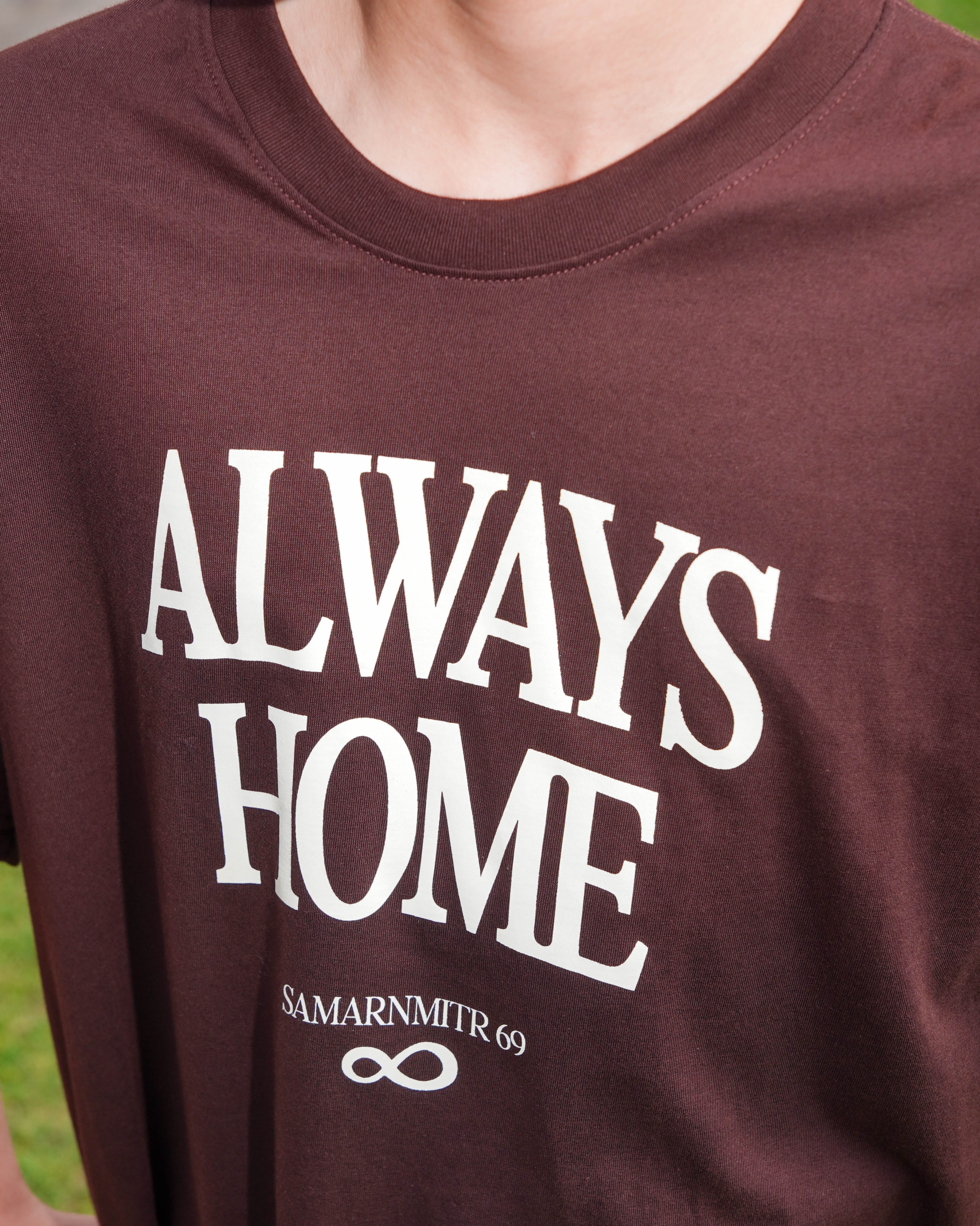 เสื้อ Boxy Always Home สีน้ำตาล