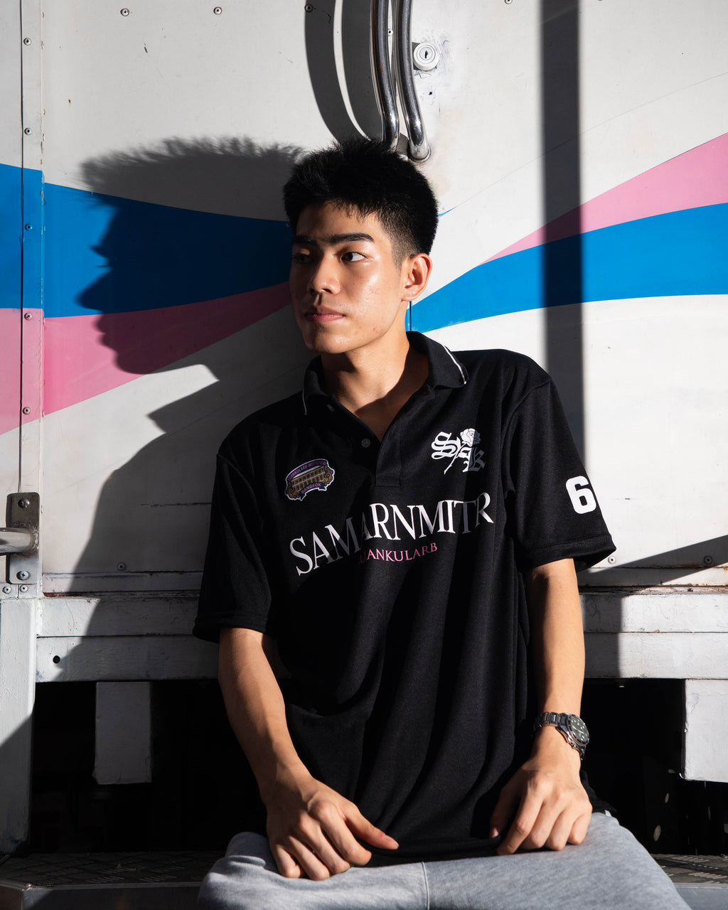 เสื้อโปโล สมานมิตร'69 สีดำ