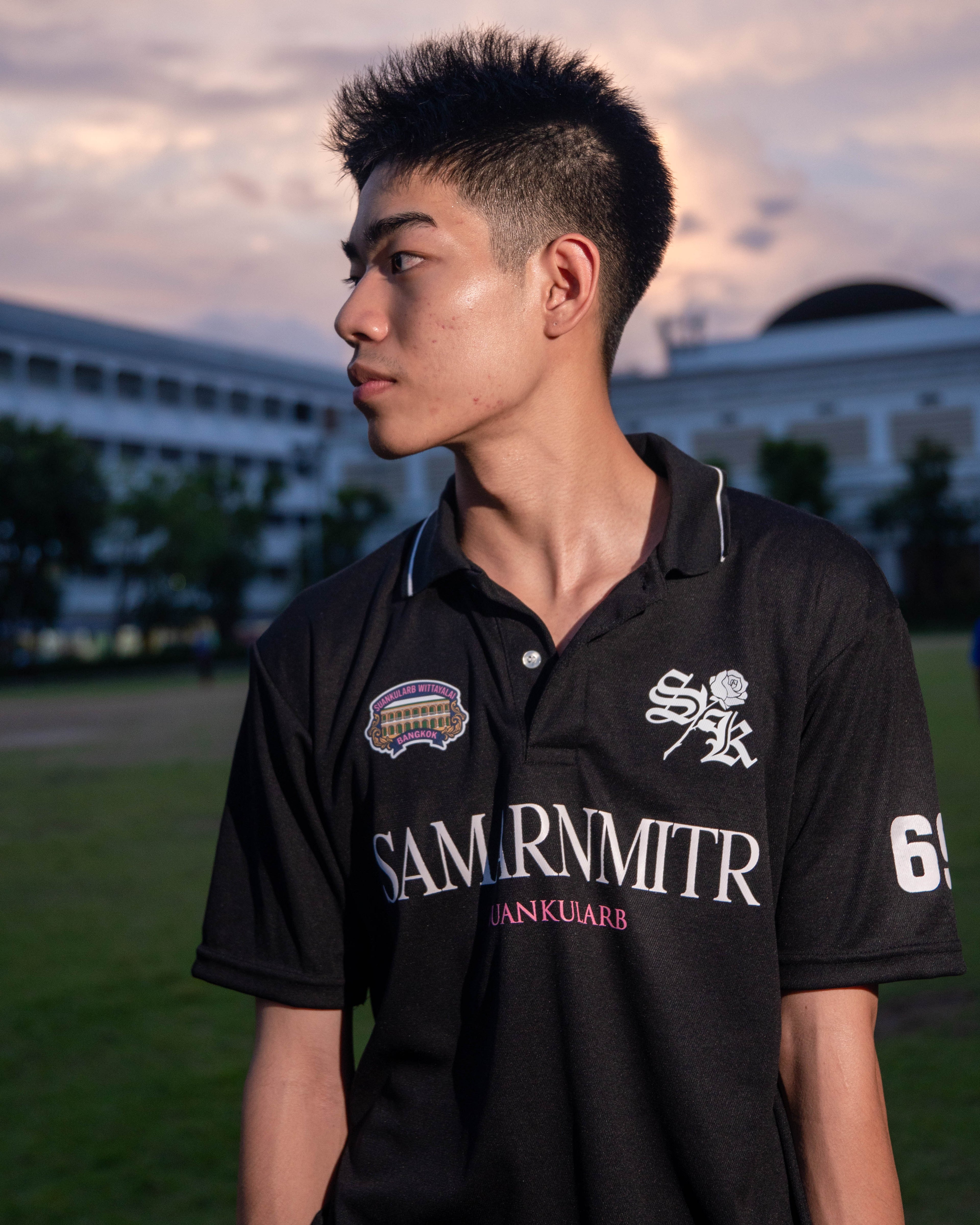เสื้อโปโล สมานมิตร'69 สีดำ